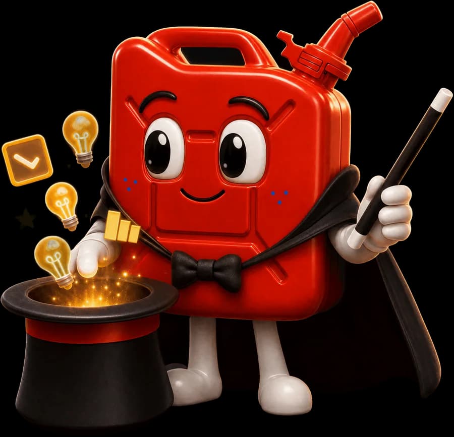 GaaS mascot presenting creative ideas