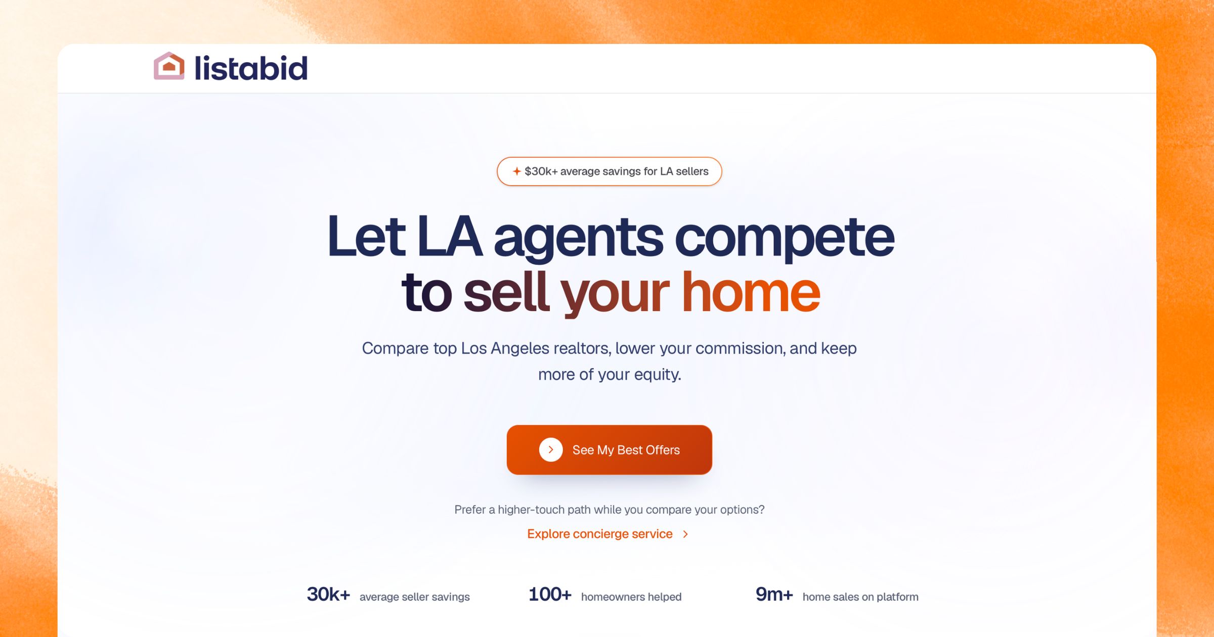 ListaBid homeowner signup case study
